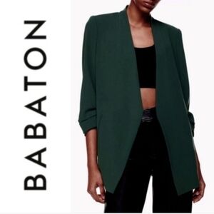 Babaton Aritzia Dark Green Blazer
